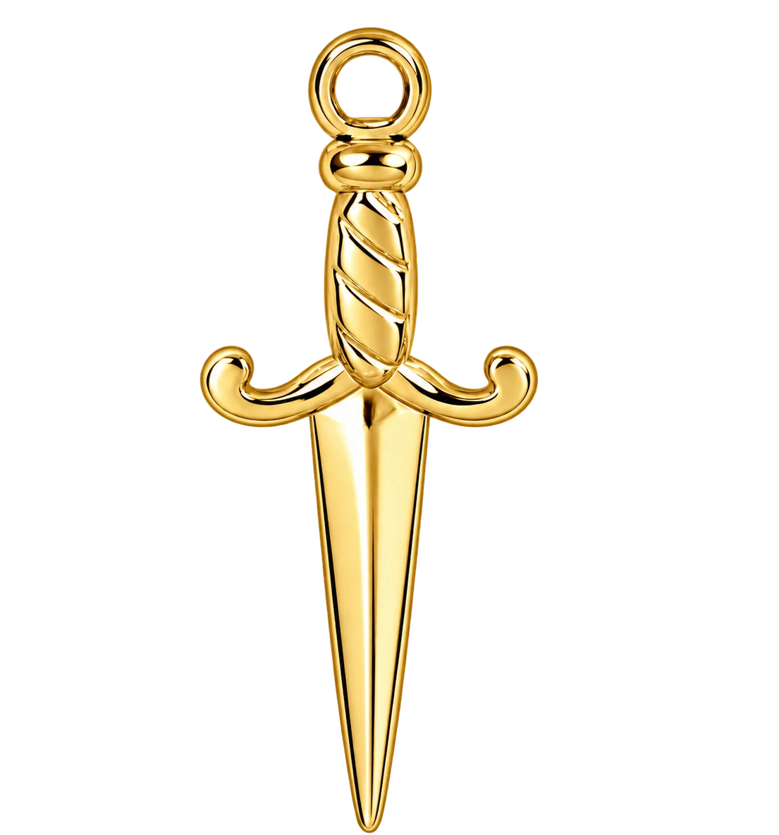 sword charm, gold